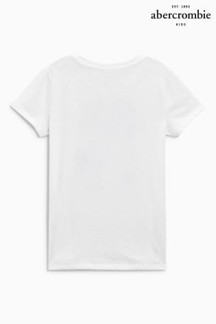 Abercrombie & Fitch White Sparkle Tee